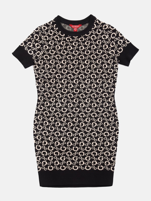 Guess black and white dress clearance