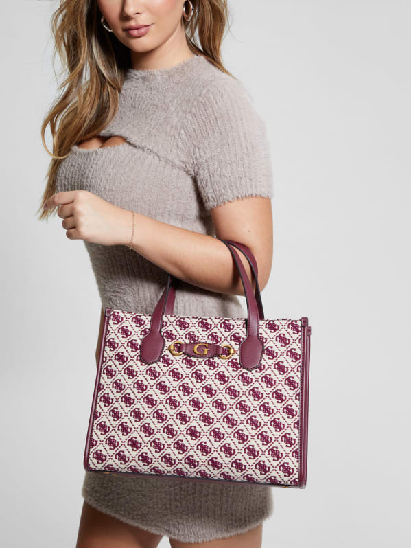 Izzy Jacquard Logo Tote | GUESS