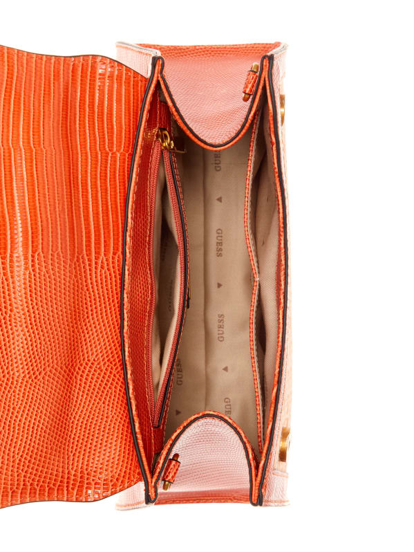Stephi Bamboo Fold Over Satchel GUESS
