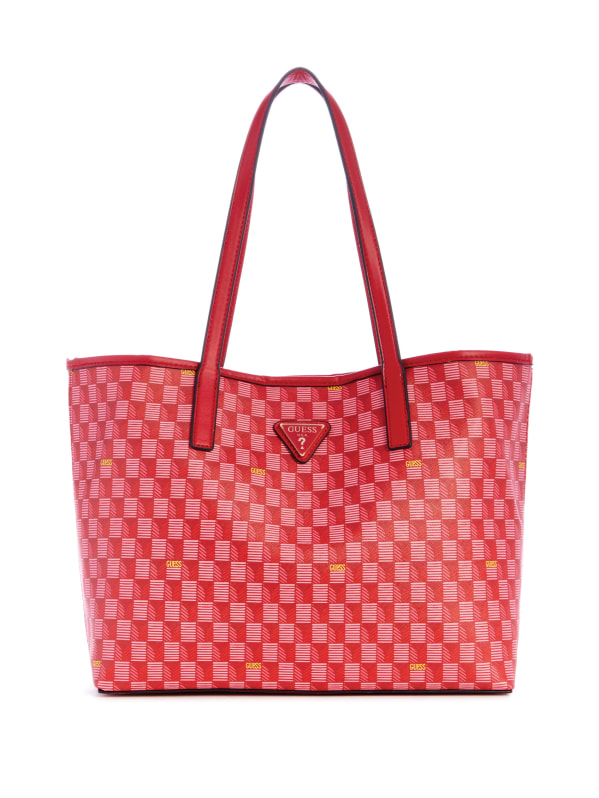 GUESS Vikky Geo Signature Tote Pink One Size