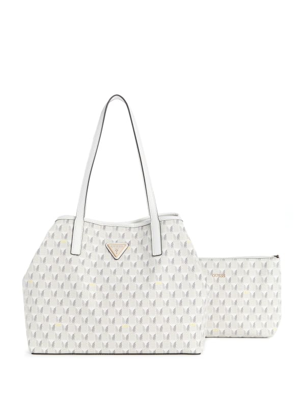 GUESS Vikky Tote Set Steel One Size
