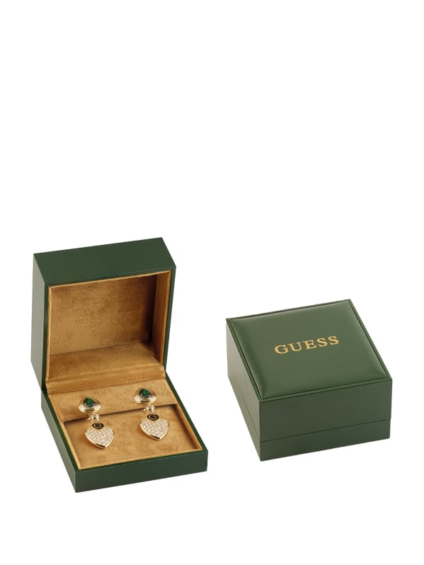 Gold guess earrings outlet