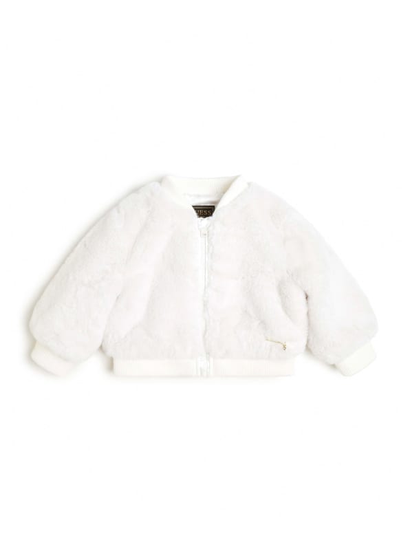 Guess faux fur bomber cheap