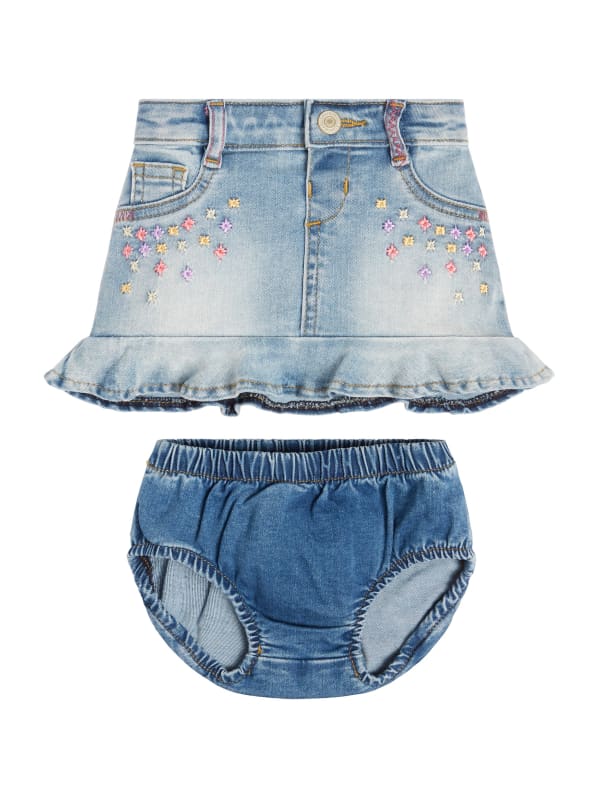 Denim new arrivals skirt ruffle