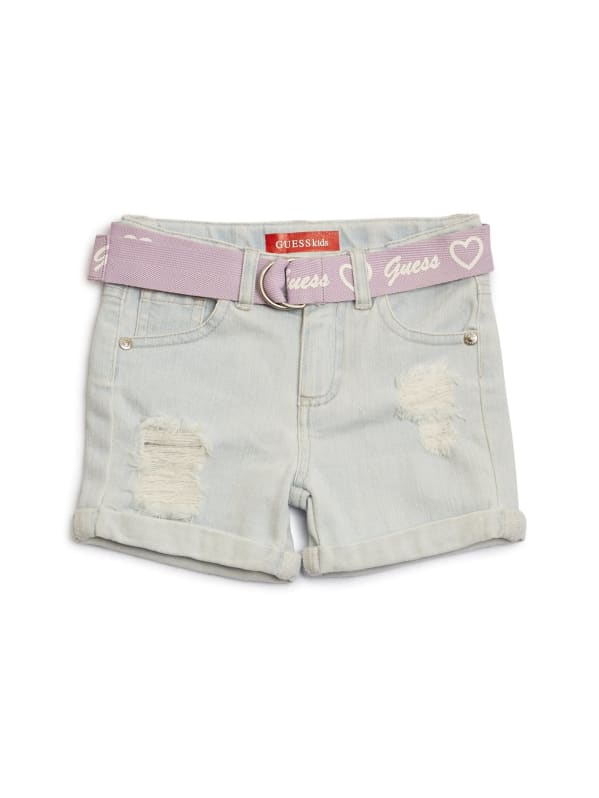 Belted denim shorts 2025