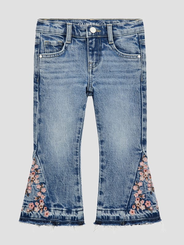 Eco Embroidered Flare Jeans (2-7)