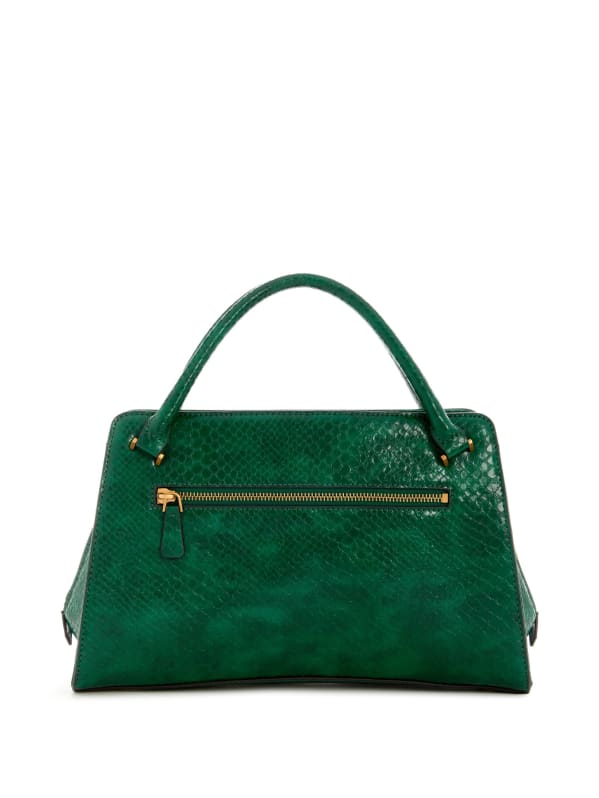 GUESS Georgina Girlfriend Satchel Green One Size
