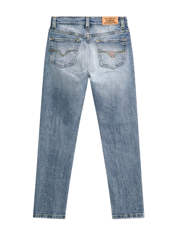 GUESS Rip and repair Skinny Jeans 7 16 Blue