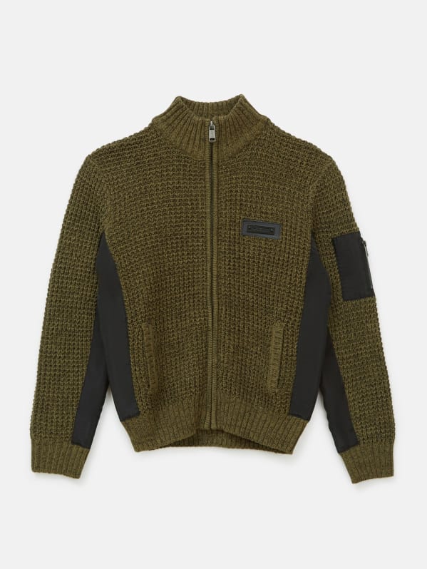 Guess zip up clearance sweater