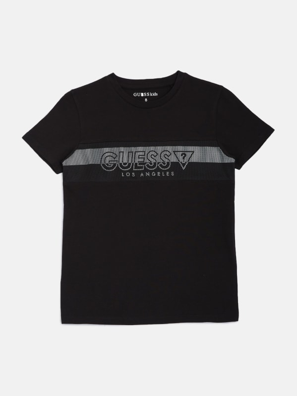 Factory Mesh Logo Tee 7 16 Black