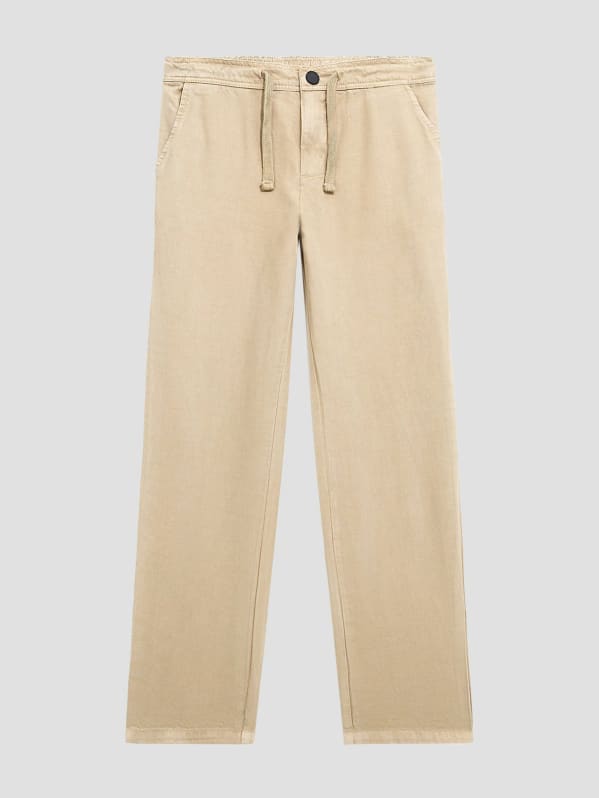 GUESS Garment Dyed Chino Pants 7 18 Beige