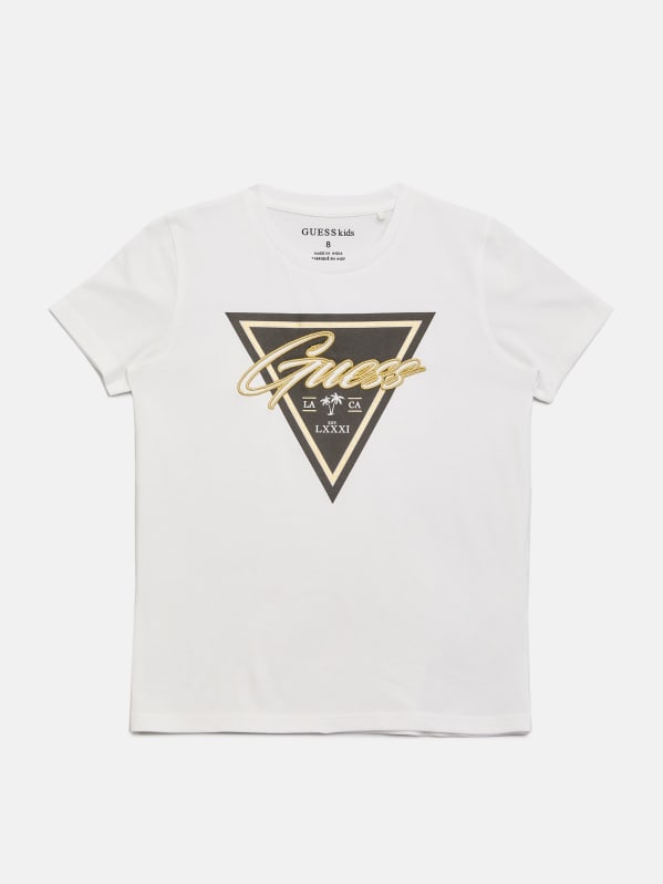 Factory Eco Teague Logo Tee 7 16 White