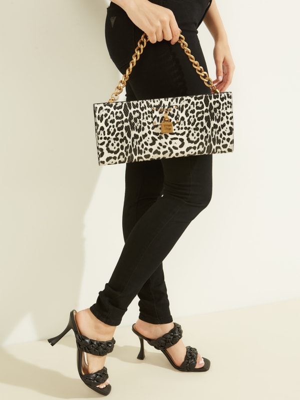 Guess leopard print on sale bag