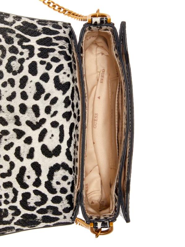 Guess purses leopard print inside shop