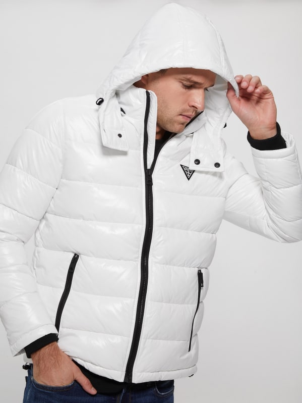 Anthony Logo Puffer Jacket GUESS Canada