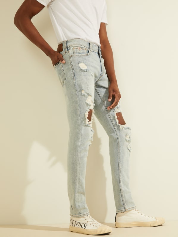 Guess ripped 2025 skinny jeans