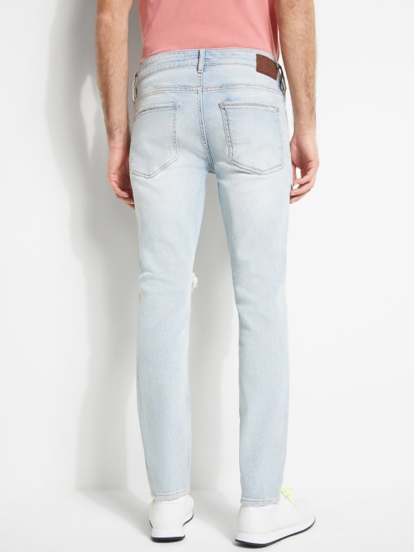 Destroyed Knees Skinny Jeans GUESS Canada