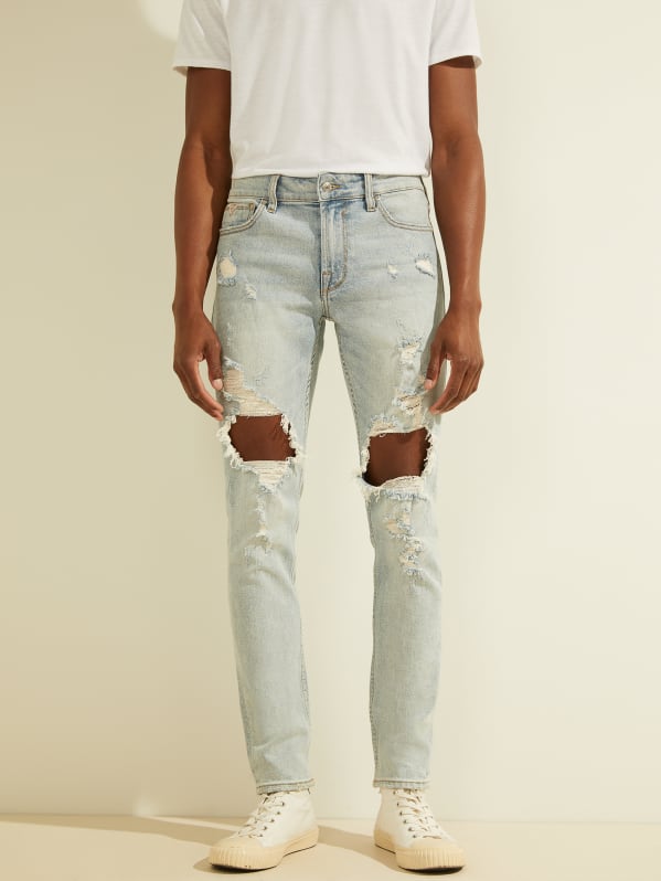 Guess ripped sales skinny jeans