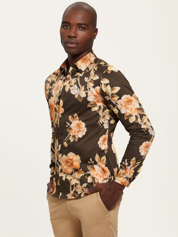 Guess hot sale floral shirt