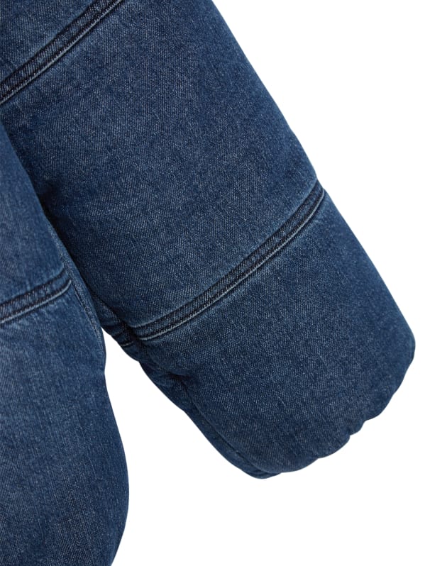 Guess denim puffer jacket online