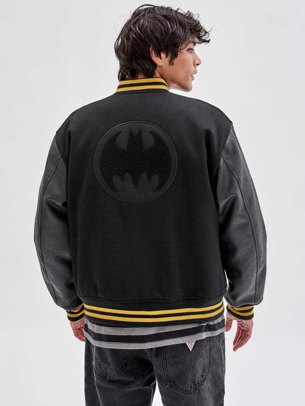 GUESS Originals x Batman Patched Varsity Jacket | GUESS