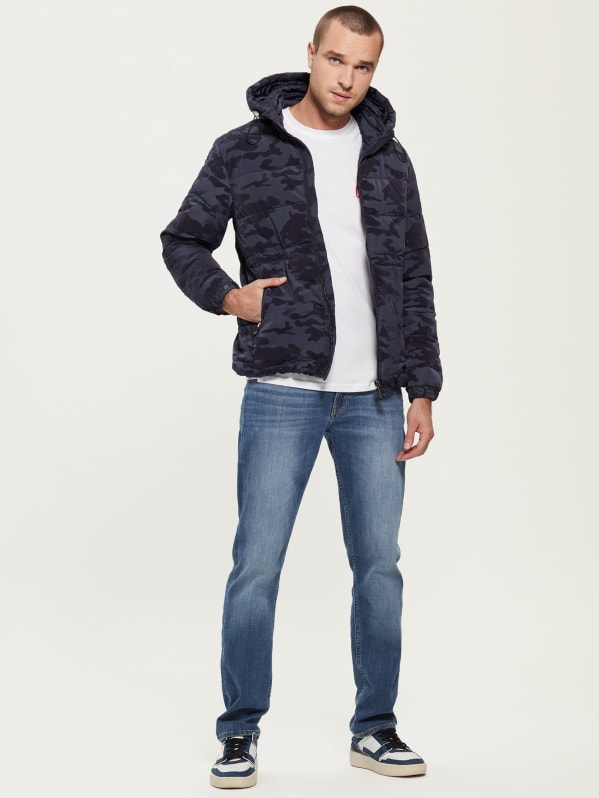 Paisley Camouflage Puffer Jacket GUESS