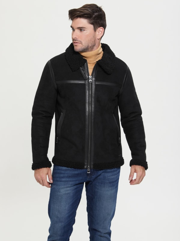 Guess top shearling jacket