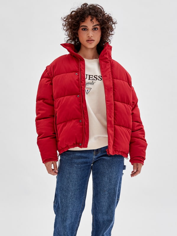 Puffer coat hot sale guess