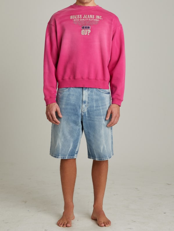 Guess multi script outlet sweatshirt