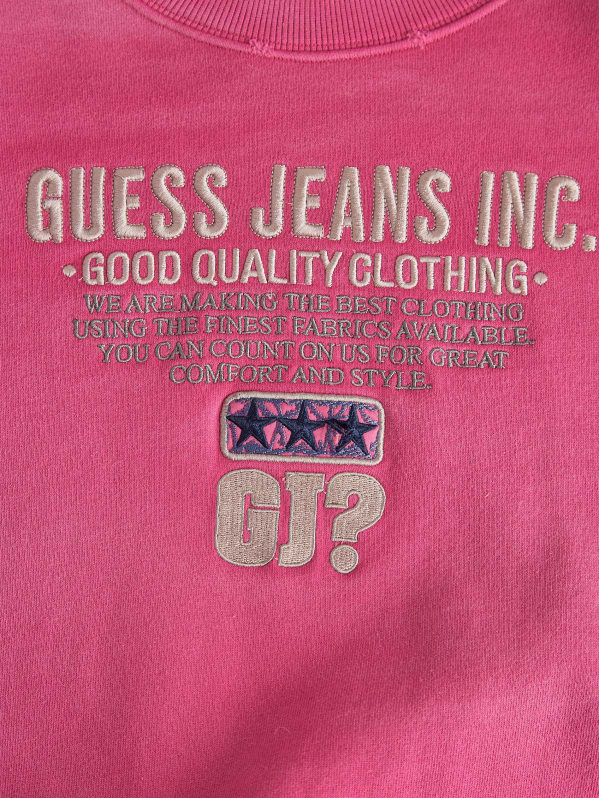 Script Logo Crewneck Sweatshirt GUESS