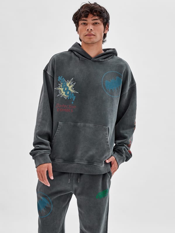 Bondgenoot Massage Dempsey GUESS Originals x Batman Graphic Hoodie | GUESS Canada