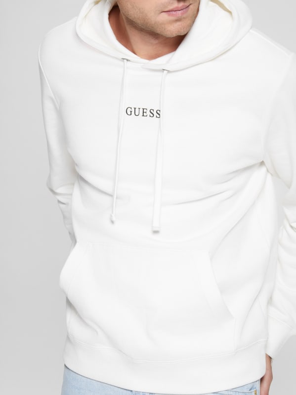 Guess roy logo pullover hot sale hoodie