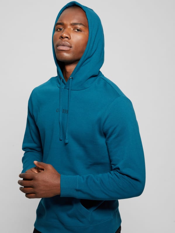 Guess embroidered hoodie new arrivals