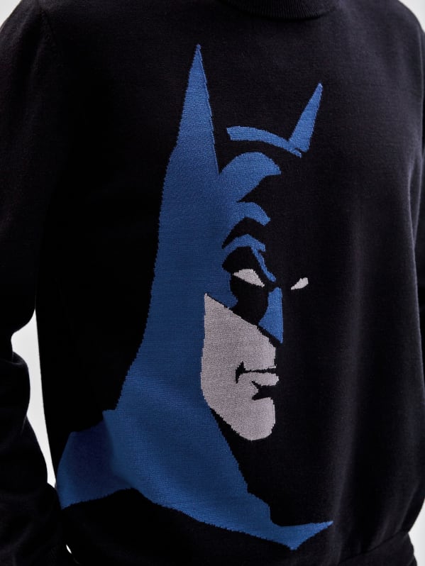 universiteitsstudent gevoeligheid priester GUESS Originals x Batman Enemy Sweater | GUESS