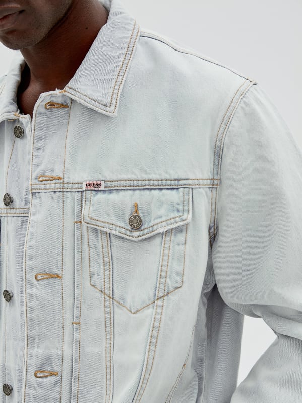 Guess white store denim jacket