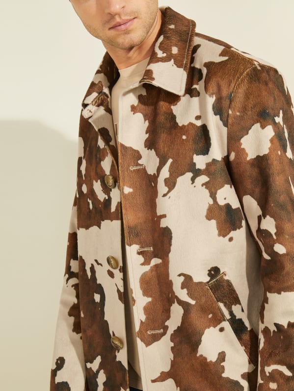 Cow sales print jacket