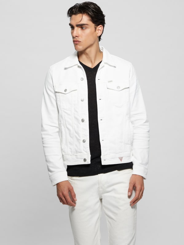 Guess white jean jacket outlet