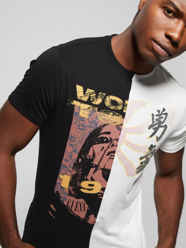 Black and outlet gold guess shirt