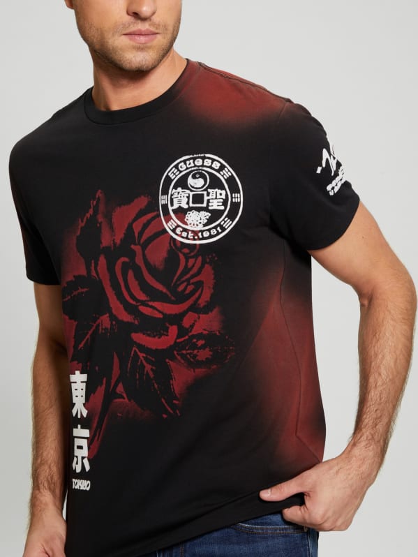 Rose Noir Tee GUESS