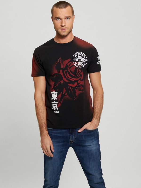 Rose Noir Tee GUESS