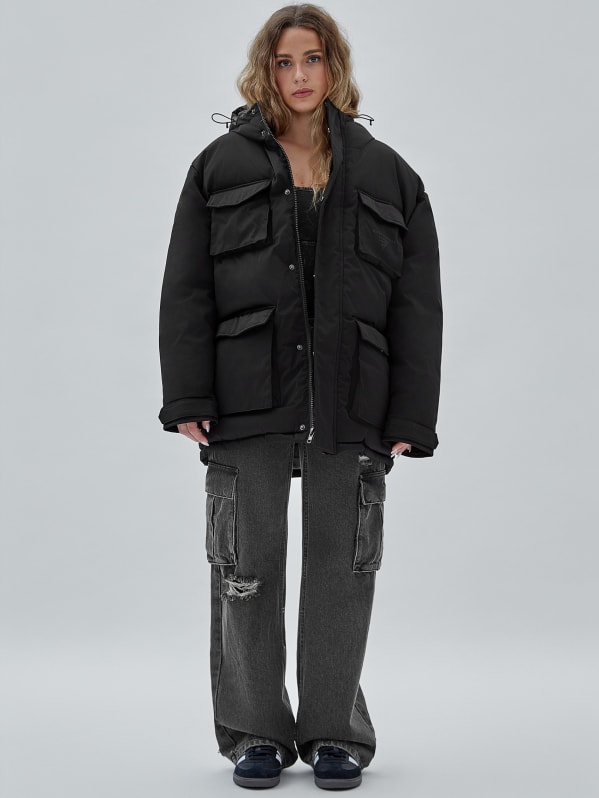 Guess parka coat cheap