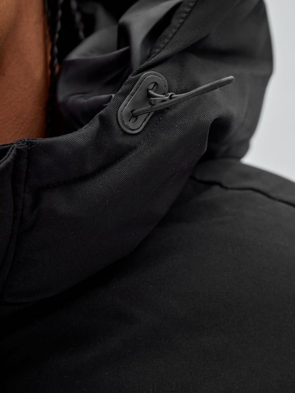 Guess black best sale jacket with hood