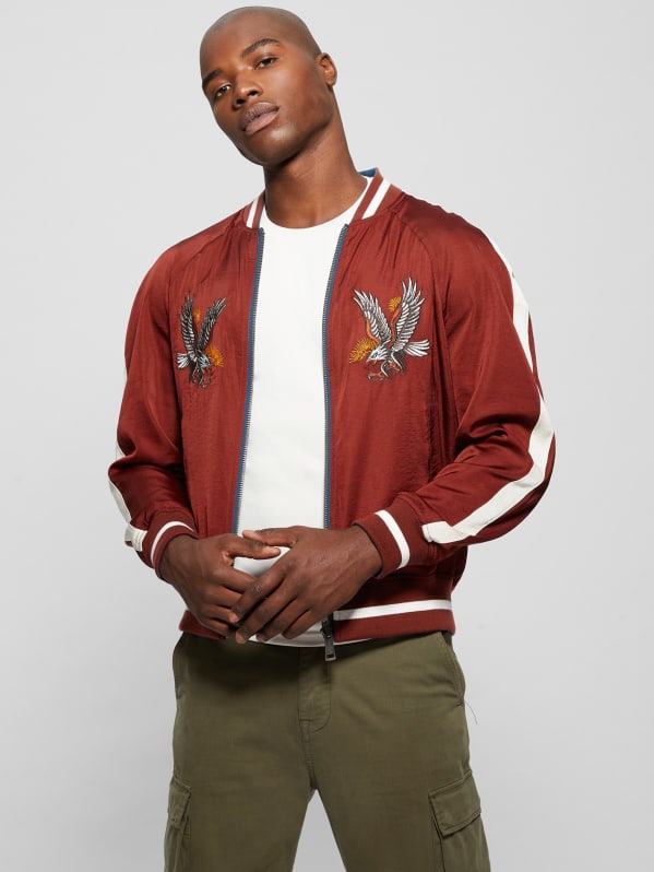 Irvine Reversible Souvenir Jacket | GUESS