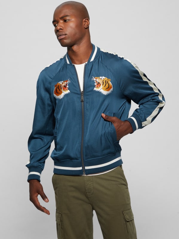 Guess reversible sale bomber jacket