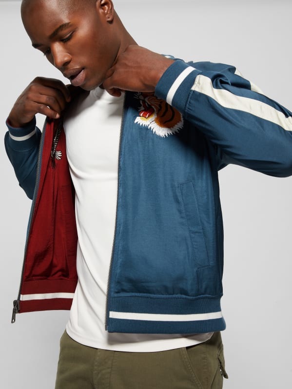 Irvine Reversible Souvenir Jacket | GUESS