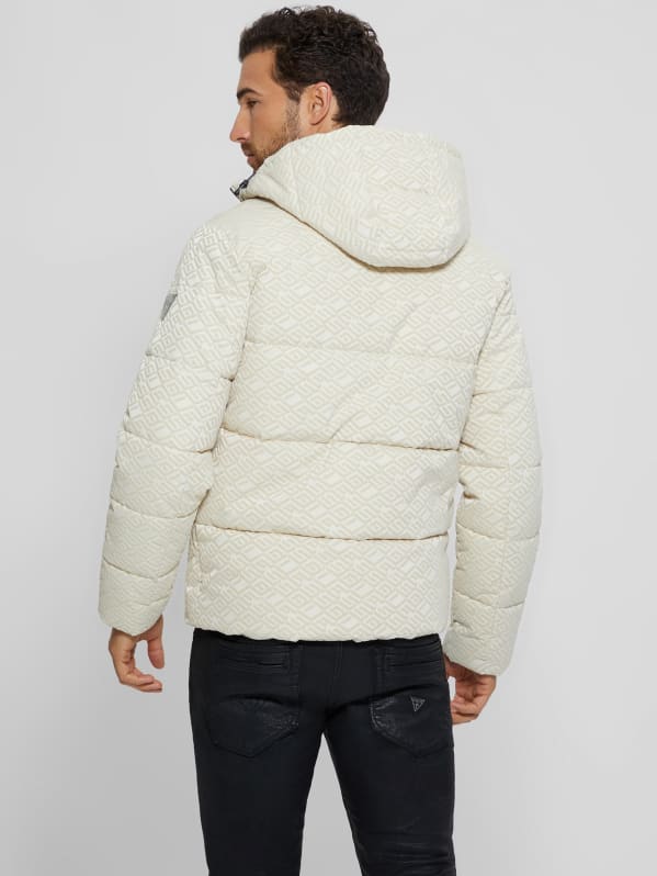 Guess mason hooded puffer best sale jacket