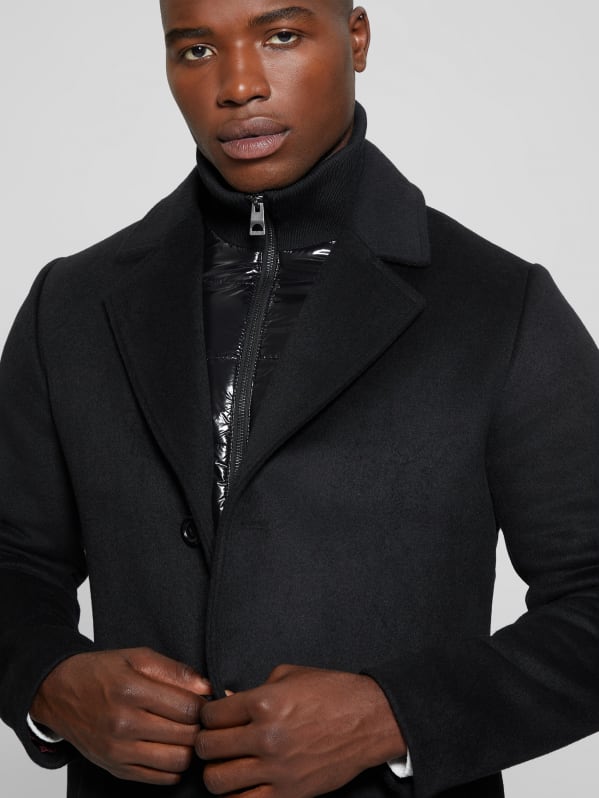 Guess coat black discount