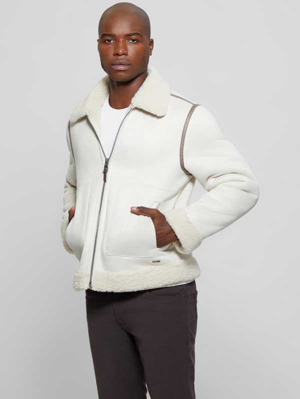 Long bonded sherpa discount coat