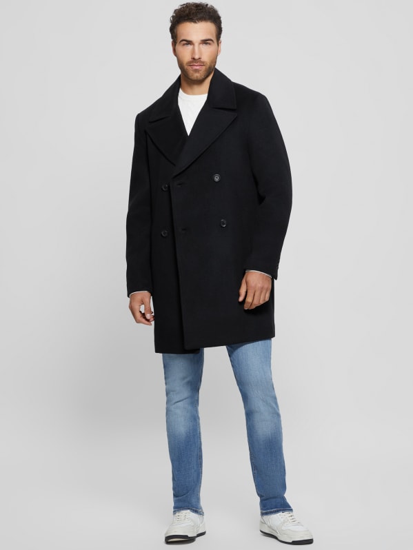 Bel Air Melton Wool-Blend Peacoat