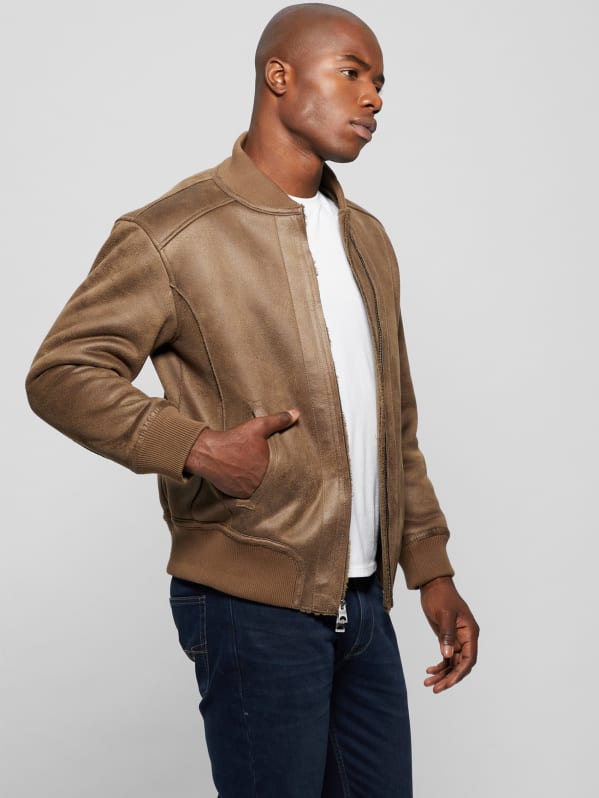 Suede flying jacket sale
